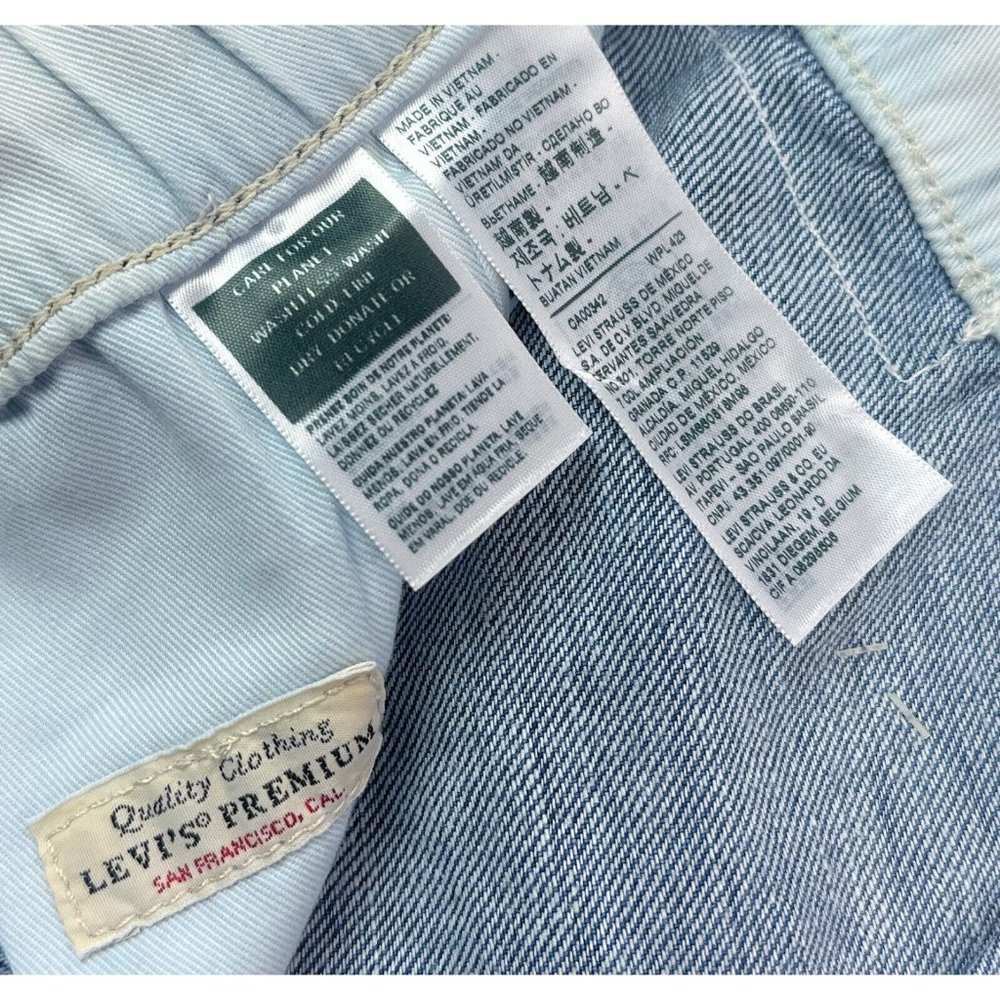 Levi's Premium Stay Loose Boxer Taper Denim Hemp Mens Medium Jeans Chill Tech - Picture 8 of 12